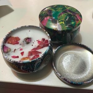 peppermint rose candle (2 candles per order!)